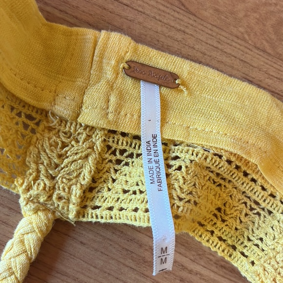 Free People how’s it going Crop Top Tank Top Braided Back - Picture 4 of 7